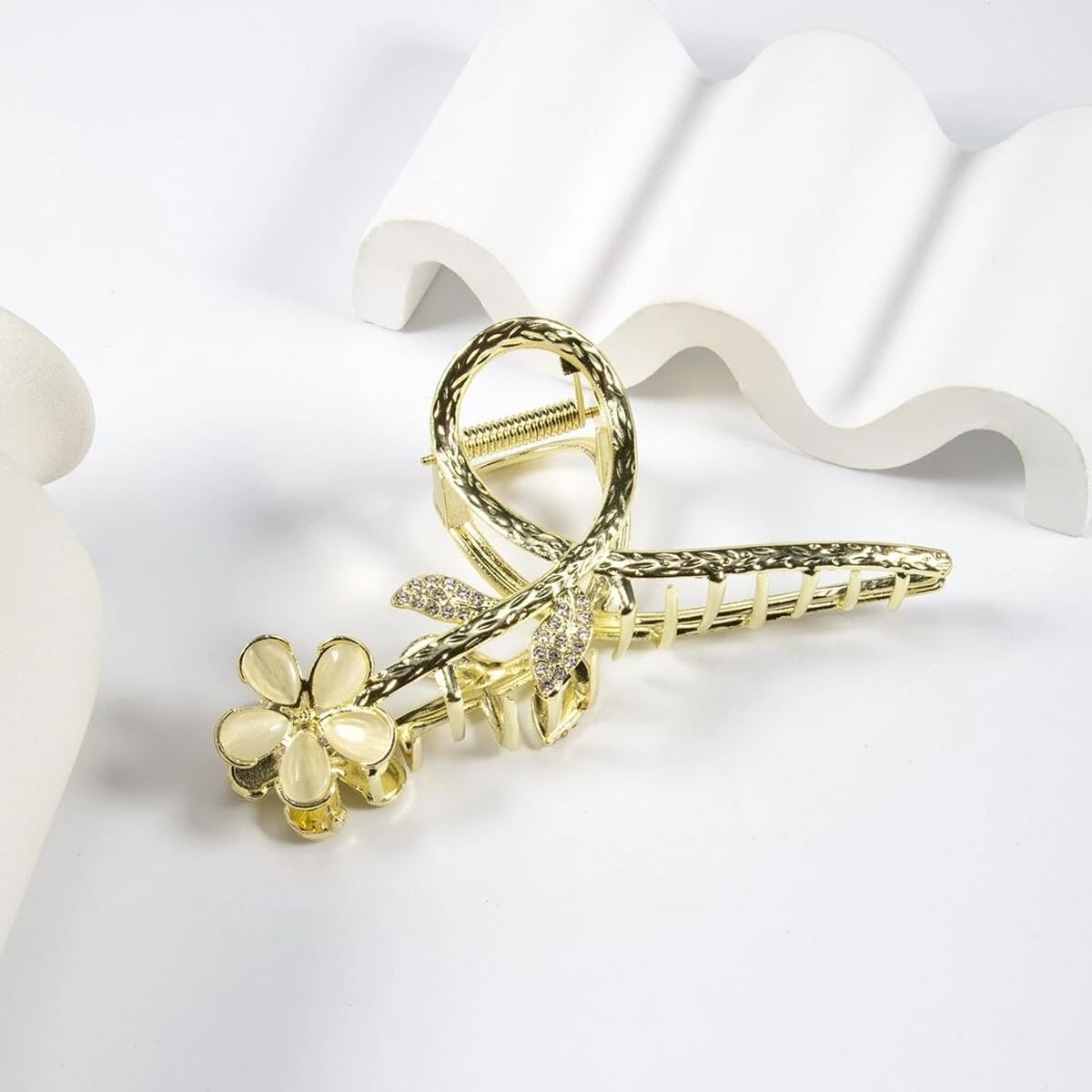 PALAY Hair Claw Clips for Women Large Flower Claw Clip for Hair Stylish Rhinestone Updo Hair Clip French Metal Hair Jaw Clips Strong Hold Hair Clamps PALAY Hair Claw Clips for Women Large Flower Claw Clip for Hair Stylish Rhinestone Updo Hair Clip French Metal Hair Jaw Clips Strong Hold Hair Clamps